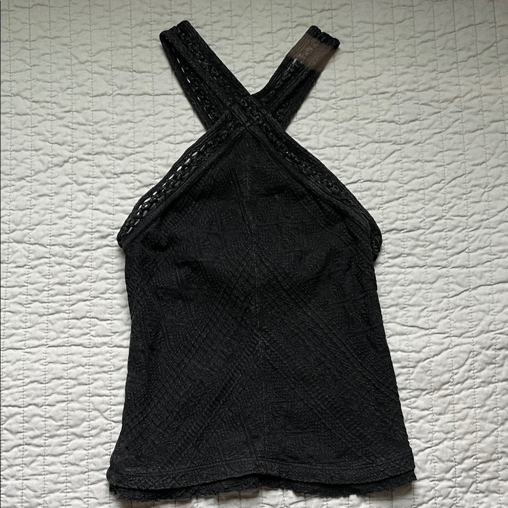 Free People Sunset Tank - Black XS